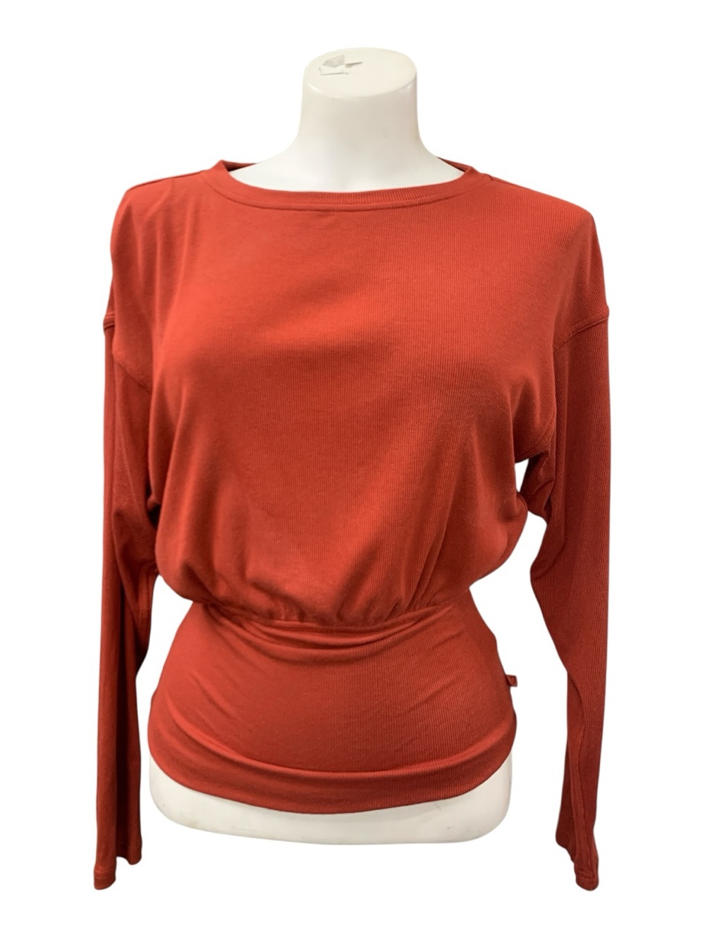 lululemon athletica Long Sleeve Gathered-Waist Top - Rust